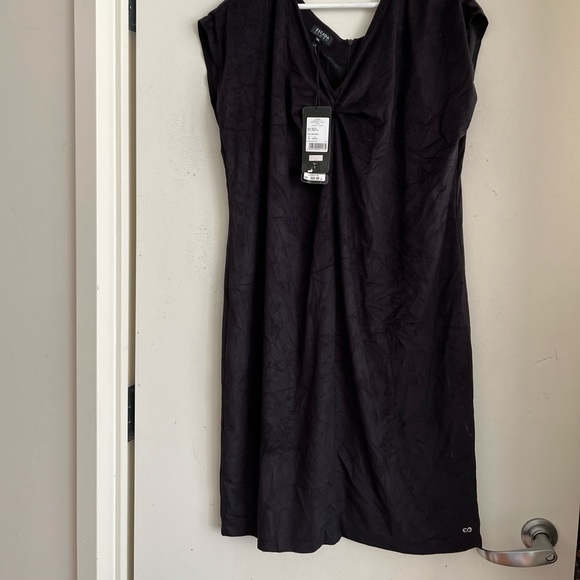 Escada Sport Black Suede Dress NWT - Picture 2 of 4